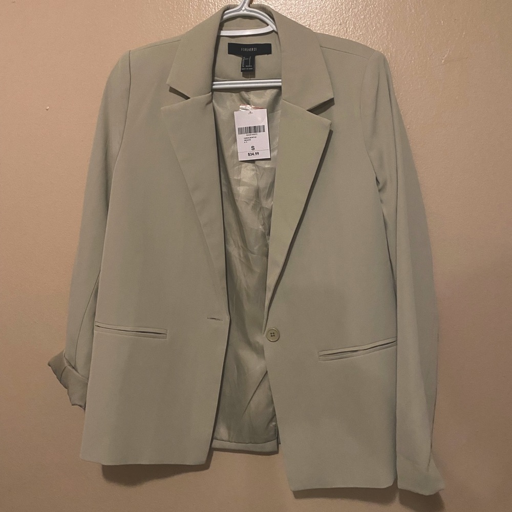 Forever 21 | Mint green oversized blazer